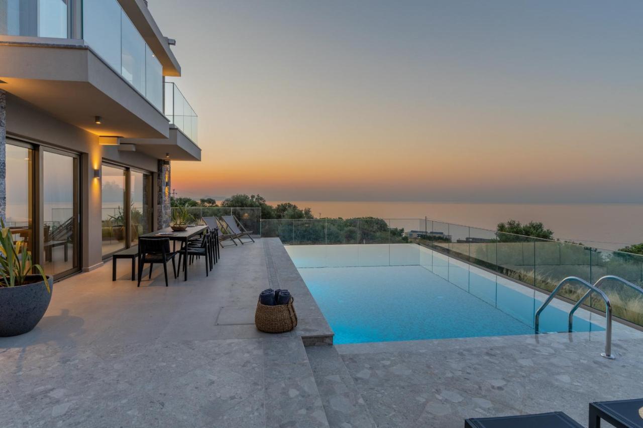 Villa Onyx - With Private Heated Pool Atsipopoulo Exteriör bild